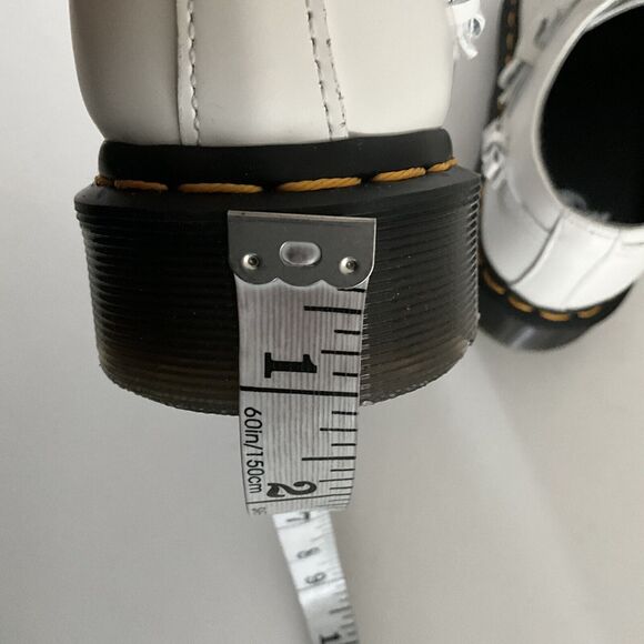 Dr. Martens Oxfords White Leather 1461 Bow 3-Eye Lace-up 5 - Picture 9 of 11